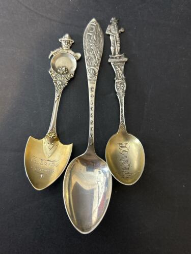 Three Colorado Sterling Silver Souvenir Spoons - 35.7 Grams