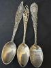 Three Sterling Souvenir Spoons 70.1 Grams