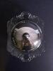Glass Butter Dish With Silver-Tone Dome Lid - 2