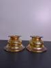 Iridescent Glass Candle Holder Duo