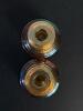 Iridescent Glass Candle Holder Duo - 2