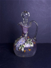 Hand-Painted Art Glass Cruet with Stopper