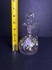 Hand-Painted Art Glass Cruet with Stopper - 5