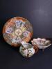 Japanese Nippon-Style Porcelain Plate, Bowl, and Creamer