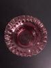Cranberry Glass With Ruffled Rim - 2