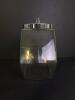 Glass Hexagonal Storage Jar with Metal Lid - 3