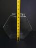Glass Hexagonal Storage Jar with Metal Lid - 4