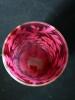 Victorian-Style Cranberry Glass Tumbler with Overlay Decoration - 4