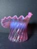 Beautiful Victorian-Style Pink and Purple Art Glass Vase - 2