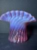Beautiful Victorian-Style Pink and Purple Art Glass Vase - 3