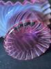 Beautiful Victorian-Style Pink and Purple Art Glass Vase - 5