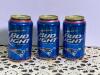 Three Bud Light New England Patriots Champion Collectable Cans