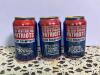 Three Bud Light New England Patriots Champion Collectable Cans - 2