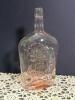 Jus de Fruits Embossed Italian Pink Glass Bottle