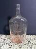 Jus de Fruits Embossed Italian Pink Glass Bottle - 2