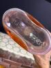 Jus de Fruits Embossed Italian Pink Glass Bottle - 3