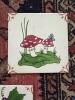 Hand-Painted Decorative Ceramic Tiles Set - 2