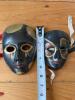 Pair Black and Gold Brass Masks - 8