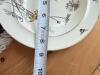 Antique floral transferware plate, yellow daisies - 6