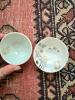 Pair of Hand-Painted Asian-Style Tiny Bowls