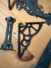 Assorted Cast Iron Hardware, Hinges and Ornate Wall Brackets - 2