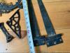 Assorted Cast Iron Hardware, Hinges and Ornate Wall Brackets - 5