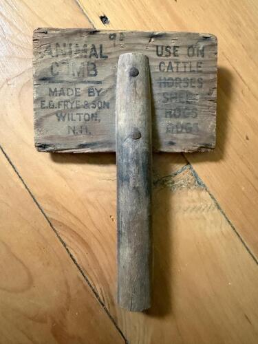 E.B. Frye & Son Animal Comb, Wilton NH