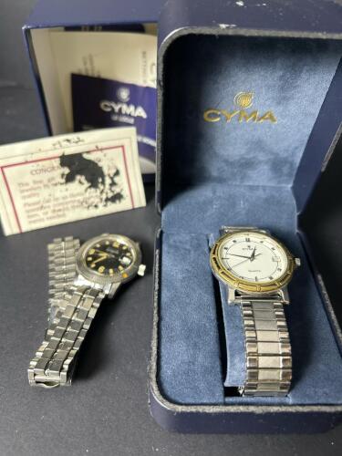 Vintage Bulova Automatic Watch and Cyma Quartz Watch