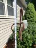 Metal Garden Sculpture Flower With Glass Centerpiece - 5