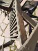 Wooden Outdoor Slat-Back Bench and Folding Chairs - 5