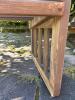 Wooden Outdoor Slat-Back Bench and Folding Chairs - 9