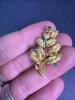 Pair Italian Floral-Form Clip Earrings, Marked K18 - 2