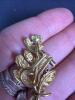 Pair Italian Floral-Form Clip Earrings, Marked K18 - 4