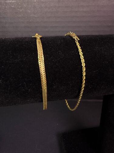 Pair of 14K Gold Bracelets