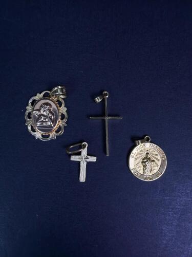 14K Gold Religious Pendants and Cross Charms