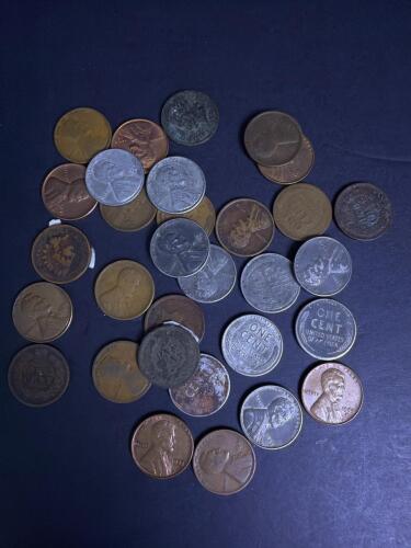 Assorted Wheat Pennies and Indian Head Cents