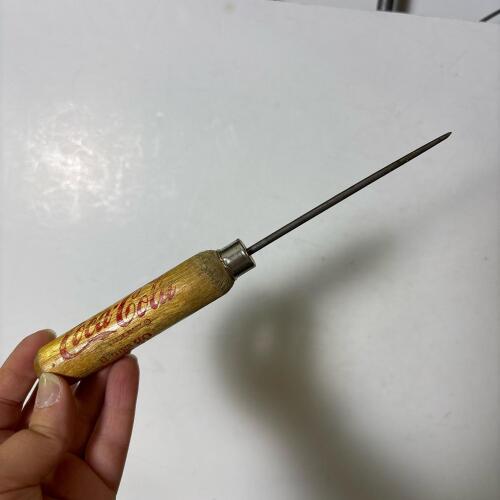 Vintage Coca-Cola Wooden Handle Ice Pick