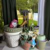 Gardening Lot: Pots, Bird Feeder, Accessories