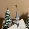 Pair of Lighted Christmas Village Building Figurines - 4