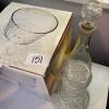 Circle Geometrix Trifle Bowl & 2 Pressed Glass Decanters - 11
