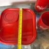 Set of 4 Coca-Cola Am Pro Red Plastic Mugs & Snack Trays - 5