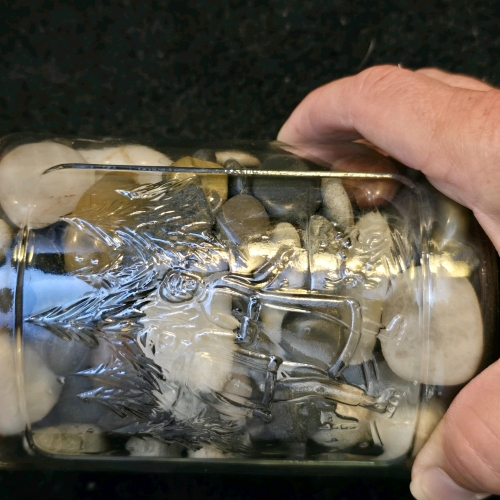 Two Jars of Polished Stones