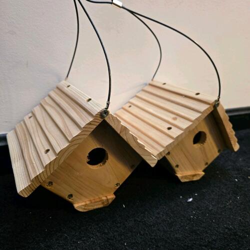 Wooden Hanging Bird Houses