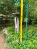 Outdoor Wind Chime with 5-Foot Teal Shepherd&rsquo;s Hook - 4