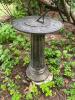 Large Metal Garden Sundial with Zodiac Symbols