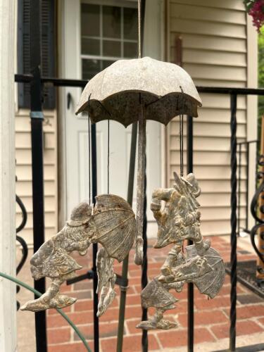 Vintage Cast Metal Wind Chime