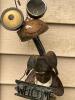 Whimsical Metal Ladybug Solar Garden Statue with "WELCOME" Sign - 2