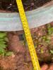 Extra Large Copper Green Patina Bird Bath with Wrought Iron Stand - 4