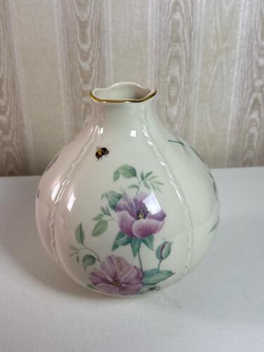 Lenox Morningside Cottage Vase with Floral and Bee Motif