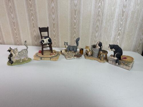 Lowell Davis Border Fine Arts Cat Figurines